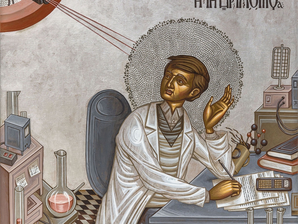 Steilos Faitakis, Enlightenment (2018). (“İstanbul’da Bu Ne Bizantinizm! Popüler Kültürde Bizans”, Pera Müzesi'nin ve sanatçının izniyle.)