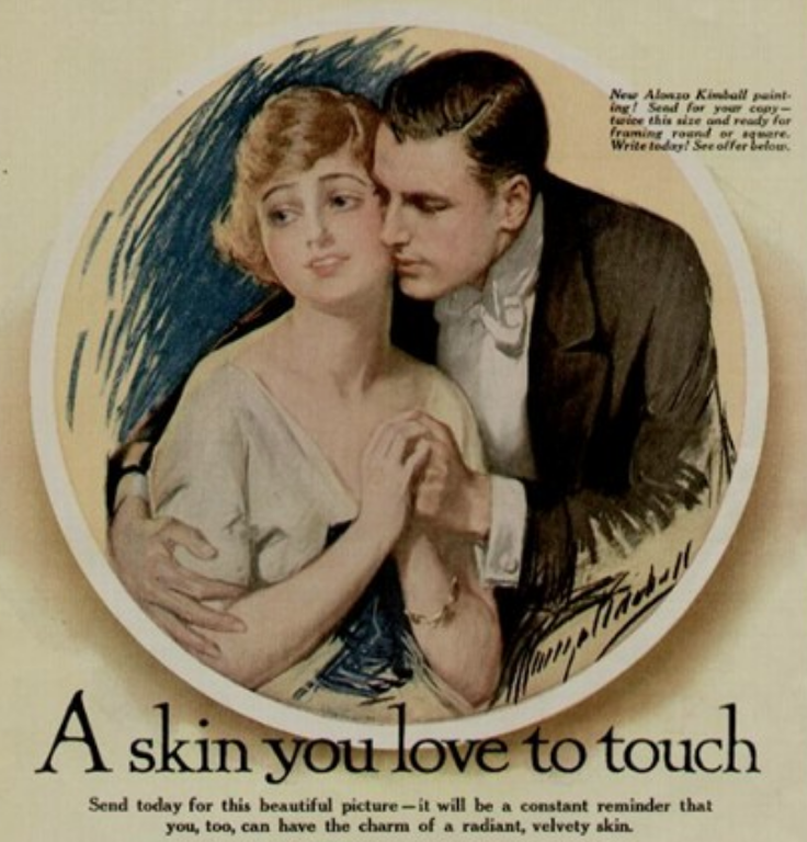 Helen Lansdowne Resor'ın metin yazarlığını yaptığı Woodburry's sabun reklamı, 1911
