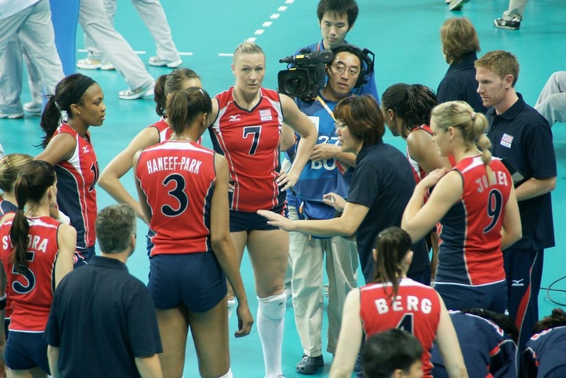 Voleybol koçu Lang Ping, 2008 Pekin Olimpiyatları. (Fotoğraf: B. Cheng)